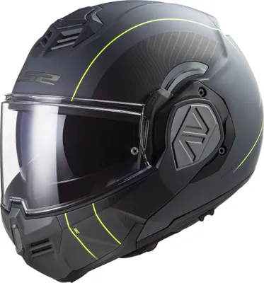 Produktbild von LS2 FF906 Advant Cooper Klapphelm, schwarz matt/titan, 2XL (63/64)