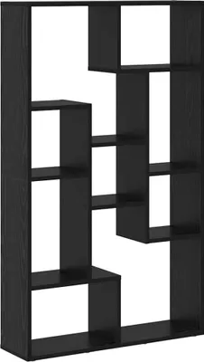 Obrázek produktu pro vidaXL Knihovna, černá, vzhled dubu, 72 x 20 x 102,5 cm