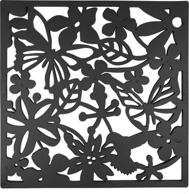 Immagine prodotto di Divisori - Pannelli sospesi - Set da 12 - 40 x 40 cm - Plastica - Design quadrato - Nero
