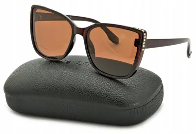 Produktbild von Polarzone POL-871A Damen Sonnenbrille Katzenaugen Braun