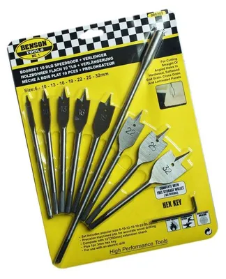 Immagine prodotto di Set di 8 trapani veloci per legno, con prolunga (6-32 mm) - WD1775994389