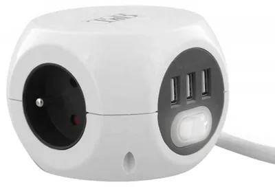 Immagine prodotto di TNB PSBALLWH - Presa multipla 2 in 1 - bianca