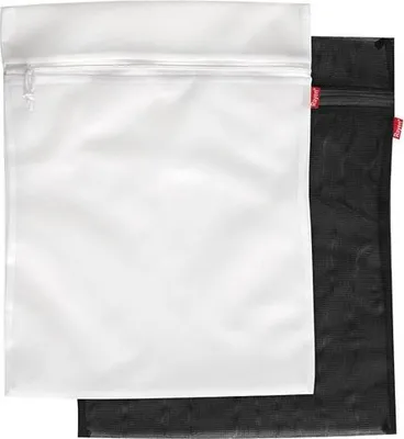 Immagine prodotto di Sacchetti per biancheria bianchi e neri 50 x 40 cm – Confezione da 2 – Rayen