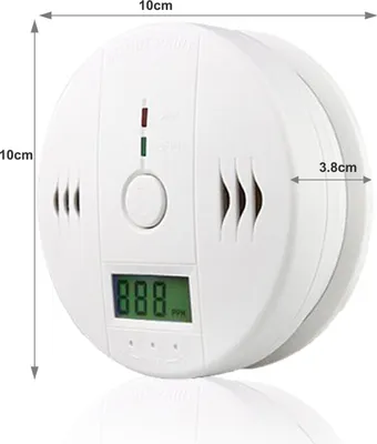 Image de Bettizia CO Alarme set de 4 détecteurs d'incendie blanc Détecteur de monoxyde de carbone 85 dB LED d'avertissement