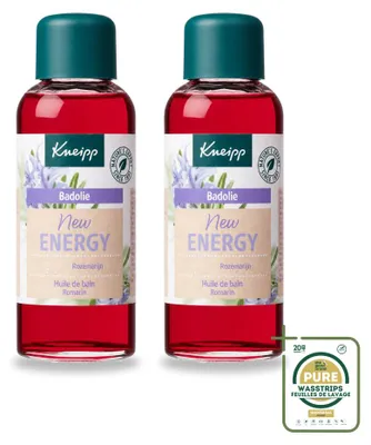 Imagen del producto de 2 unidades de aceite de baño Kneipp de romero - Para revitalizar y dar energía - 100 ml - Paquete ahorro