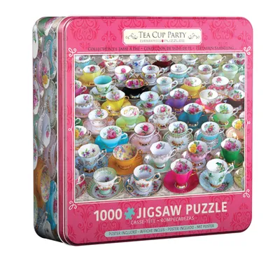 Zdjęcie produktu dla Eurographics Puzzle Teacups Party - w pudełku, 1000 elementów, 49 x 68 cm, 8051-5314