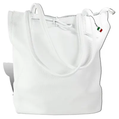 Produktbild von Florence Tasche weiß Leder Shopper D2OTM107W