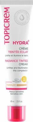 Immagine prodotto di Crema illuminante Topicrem Hydra+ Medium Spf 50 40 ml