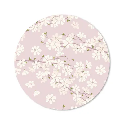 Produktbild von MuchoWow® Mauspad Mousepad Eine Illustration des Kirschblütenmusters 20x20 cm - Mousepads - Maus Mat - Pad - Mausunterlage - Schreibtischmatte
