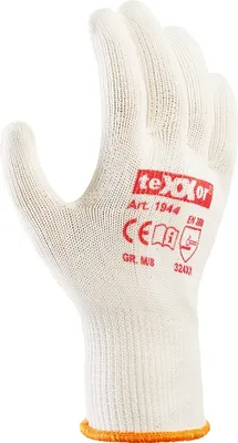 Immagine prodotto di 12 paia di guanti a maglia media COTONE/NYLON taglia 10