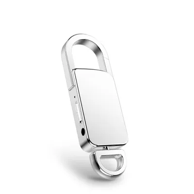 Produktbild von 8G-Schlüsselanhänger-Recorder, tragbarer MP3-Recorder, hochauflösender Rauschunterdrückungsrecorder, 25 Stunden kontinuierliche Aufnahme, USB-Diktat（Silber）