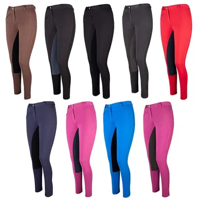 Image de Pfiff 101197, pantalon d'équitation pour enfant, modèle complet, couleur noire, taille 128