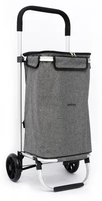 Produktbild von blnbag T2 - leichter Einkaufstrolley klappbar 46L Einkaufstasche wasserdicht große Rollen, Marktroller Einkaufswagen Shopping-Trolley stabil Shopper-Roller Grau