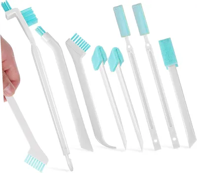 Produktbild von Haushaltsreinigungsbürsten, 8-teilig, mit Reinigungswirkung und Aufhängeösen für Küche und Bad