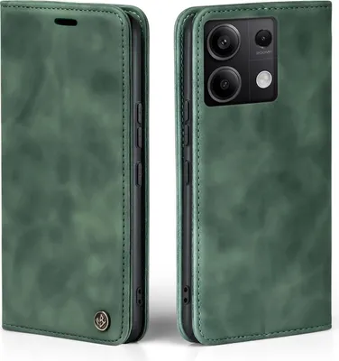 Produktbild von Handy Hülle für Xiaomi Redmi Note 13 Pro 5G Klapphülle Bookcase Flip Cover Handy Tasche Etui Farbe: Grün