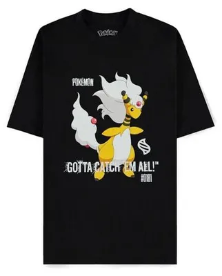 Immagine prodotto di Pokémon - Mega Empharos Gotta Catch Em All - Maglietta a maniche corte da uomo dal taglio morbido