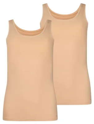 Produktbild von 2er-Pack SKINY Damen Unterhemd Advantage Baumwolle Stretch