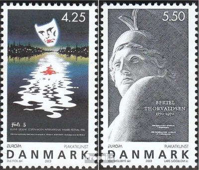 Produktbild von Briefmarken Dänemark 2003 Mi 1341-1342 (kompl.Ausg.) postfrisch Europa