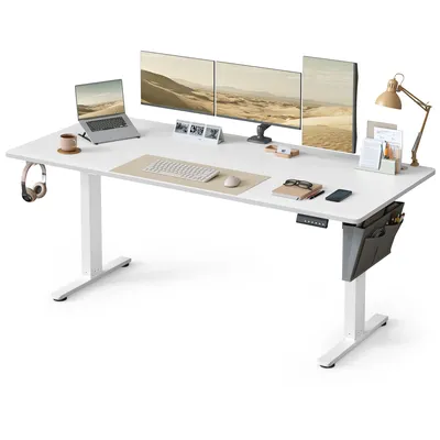 Produktbild von SONGMICS 180 cm, Elektrisch Höhenverstellbarer Schreibtisch, Memory-Funktion für 4 Höhen