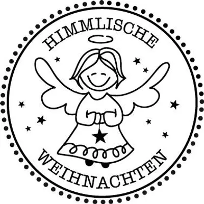 Produktbild von BUTTERER Stempel "Engelchen", ø 3 cm