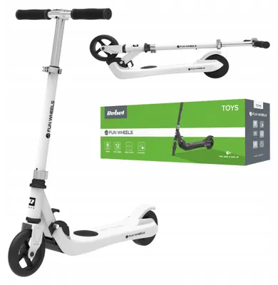 Produktbild von Elektroroller für Kinder 12 km/h 50 kg, faltbar, Fun Wheels, verstellbar