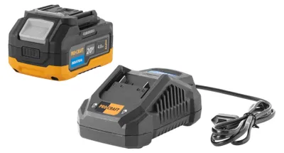 Zdjęcie produktu dla Zestaw startowy Procraft 20 V 20/4A szybka ładowarka + 1x 20/4 Akumulator przemysłowy 4,0 Ah
