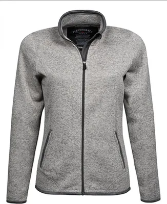 Produktbild von Tee Jays 9616 | Damen Aspen Sweat Jacket - Farbe: Grey Melange - Größe: S