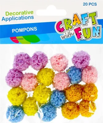 Image de Pompons en cachemire mélange de couleurs 20pcs