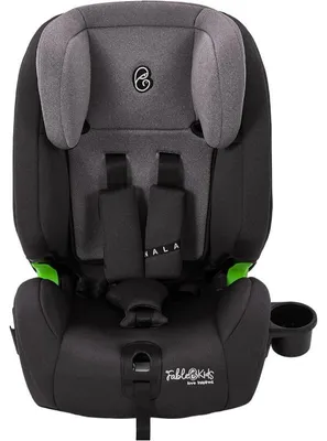 Obrázok produktu pre Detská autosedačka s 3-bodovým bezpečnostným pásom, nastaviteľnou opierkou hlavy, 76 – 150 cm, čierna/sivá – A