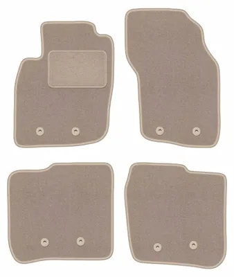 Produktbild von Velours-Fußmatten für Volvo V40 I 1995-2004 (Kombi) – 4-tlg, Beige, passgenau – Wielganizator LUX