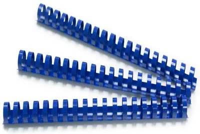 Zdjęcie produktu dla Hřbet plastový 22 mm, 151-180 listů, modrý, 50 ks