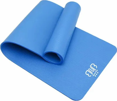 Produktbild von Premium NBR Sportmatte, rutschfeste Gymnastikmatte, Yogamatte Stretching Pilates, dicke Fitnessmatte Blau