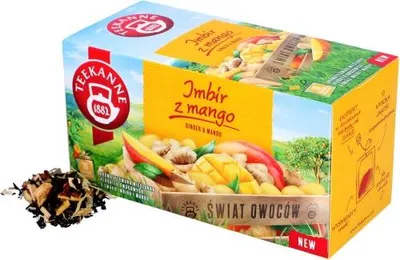 Obrázek produktu pro Ovocný čaj Zázvor Mango Teekanne 20 sáčků