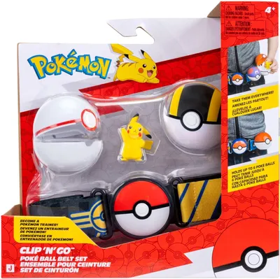 Obrázok produktu pre Pokémoni – Opasok Clip'n'Go Pikachu + 2 Pokébaly PKW4741