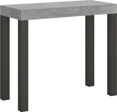 Produktbild von Ausziehbare Konsole 90x40/196 cm Everyday Small Zementanthrazitrahmen