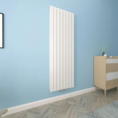Produktbild von Acezanble Design Heizkörper Flach 1800 x 602 mm Weiß Doppellagig Vertikal Paneelheizkörper Mittelanschluss Radiator Heizung für Wohnzimmer 2311W