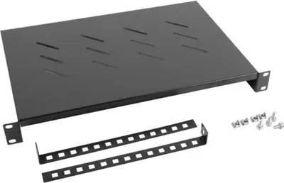 Produktbild von Lanberg Fachboden 19" 1U/483x300mm bis 25kg schwarz