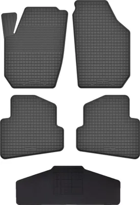 Produktbild von Gummi Fußmatten Set Für: Skoda  Fabia Ii (2007-2014) Gummimatten Schwarz
