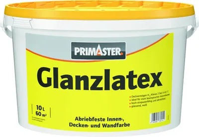 Produktbild von Primaster Glanzlatex glänzend 10 L weiß