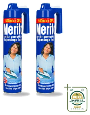 Produktbild von 2 x Merito Bügelspray - 500 ml - Vorratspackung - 2 Stücke