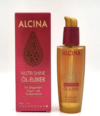 Obrázek produktu pro Alcina Nutri Shine Oil-Elixir olejové sérum pro hebkost a lesk vlasů 50 ml