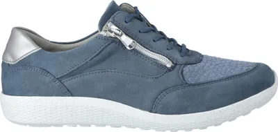 Produktbild von Waldläufer K-Ira denim Damen sportlicher Schnürer in Blau, Größe 9