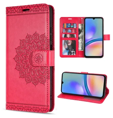 Produktbild von Handy Tasche für Samsung Galaxy A05s Hülle Handyhülle Klapphülle Wallet Case in Rot