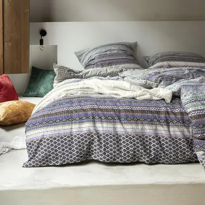 Produktbild von Irisette Flausch-Baumwolle Bettwäsche Monte 8583 multi 135x200 cm + 80x80 cm