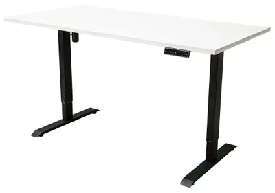 Produktbild von Elektrisch höhenverstellbarer Schreibtisch - 180 x 80 cm - Schwarz - Mit Memory-Funktion
