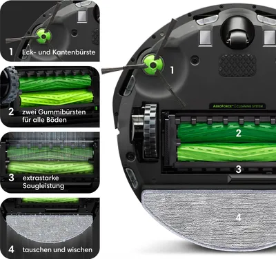 Zdjęcie produktu dla iRobot Roomba Combo i8+ I8578 Robot odkurzający i mopujący Czarny Nowy