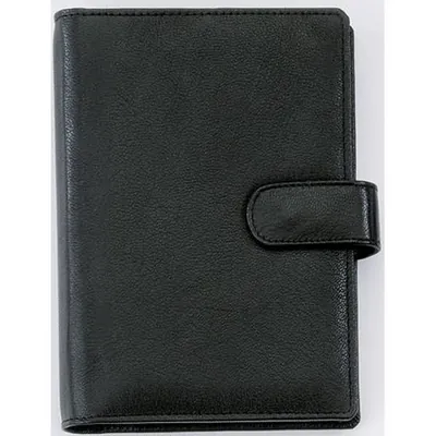 Zdjęcie produktu dla Bind® T 1-1 System planner A6 Office, skóra nappa, czarny, zapięcie na zatrzask