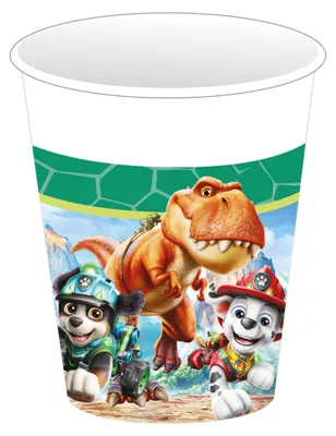 Produktbild von Paw Patrol Dino Movie Papierbecher 8 Stück, 250 ml, KI-generiertes Bild
