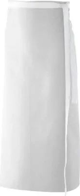Produktbild von Bistroschürze B 100 x L 80 cm, Fb. weiß : weiß : 65% Polyester 35%Baumwolle 220 g/m²
