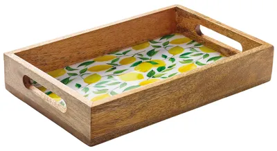 Produktbild von Zassenhaus Tablett LEMON, Mango, 30,5 x 20 x 5,5 cm 80346 4006528080346